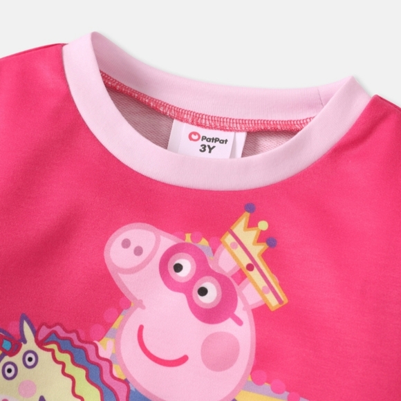 Short Top Licencié Popgear Set Peppa Pig - Haut Et Short Fille - 100% Coton - Licence Officielle - Taille 2-6 Ans Vêtement Peppa Pig